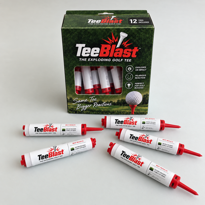 TeeBlast™ Exploding Golf Tees - 12 Pack